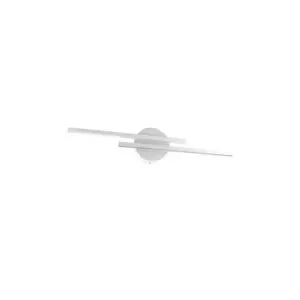 Plafonnier LED 2x7W SMD IP44 Blanc - Blanc Neutre 4000K - 5500K