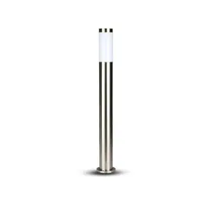 Borne de Jardin Acier Inoxydable 80cm IP44 pour Ampoule E27