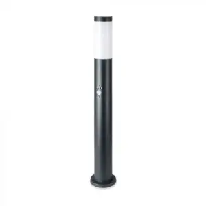 Borne Extérieur Anthracite avec Détecteur 80cm pour Ampoule E27 IP44