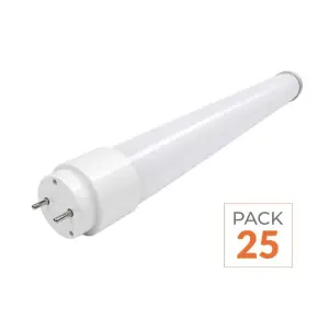 Tube Néon LED T8 120cm 12W - Pack de 25 - Blanc Neutre 4000K - 5500K