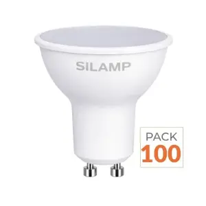 Ampoule LED GU10 8W 220V - Pack de 100 - Blanc Neutre 4000K - 5500K
