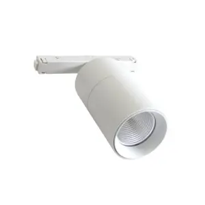 Spot LED sur Rail Magnétique 48V 15W Orientable BLANC - Blanc Chaud 2300K - 3500K