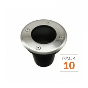 Spot LED Extérieur Encastrable pour Ampoule GU10 - Pack de 10