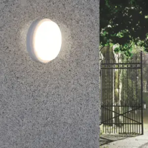 Plafonnier LED 8W Blanc Rond IP65 - Blanc Chaud 2300K - 3500K