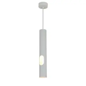 Suspension Perforée Blanche 40cm pour Ampoule GU10