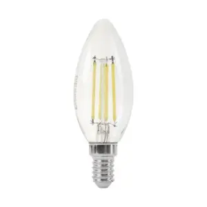 Ampoule LED E14 Filament 6W C35 Bougie - Blanc Chaud 2300K - 3500K