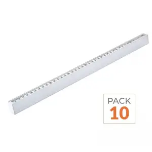 Pack de 10 - Réglette Suspendue LED 120cm 35W Blanc - Blanc Neutre 4000K - 5500K