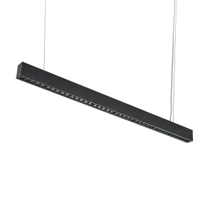 Réglette Suspendue LED 120cm 35W Noir - Blanc Froid 6000K - 8000K