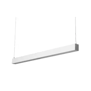 Réglette Suspendue LED Large 120cm 35W Blanc - Blanc Neutre 4000K - 5500K