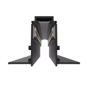 Rail Magnétique Encastré 48V 1m NOIR pour Enduit