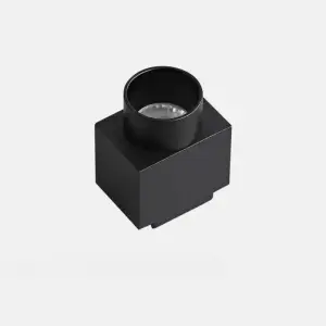 Spot LED Fixe 5W Noir pour Rail Magnétique Extra Plat MM30 - Blanc Chaud 2300K - 3500K