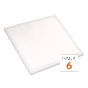 Panneau LED 60x60 Slim 36W BLANC - Pack de 6 - Blanc Chaud 2300K - 3500K