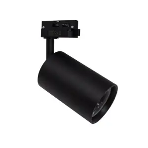 Spot LED sur Rail CCT Monophasé 30W 60° Noir - 3000K/4000K/6500K