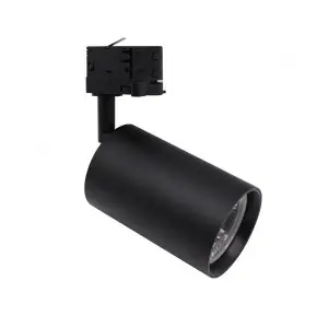 Spot LED sur Rail Triphasé CCT 30W 60° Noir - 3000K/4000K/6500K
