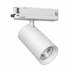Spot LED sur Rail COB Triphasé 40W 36° Blanc Philips - Garantie 5 ans - Blanc Chaud 2300K - 3500K