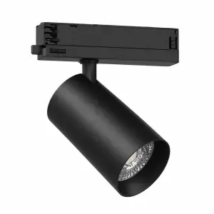Spot LED sur Rail COB Triphasé 40W 36° Noir Philips - Garantie 5 ans - Blanc Chaud 2300K - 3500K