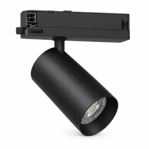 Spot LED sur Rail COB Triphasé 10W 36° Noir Philips - Garantie 5 ans - Blanc Chaud 2300K - 3500K