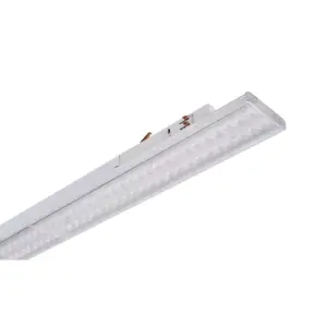 Spot Linéaire LED sur Rail Triphasé 60cm Blanc - Puissance Ajustable - Blanc Neutre 4000K - 5500K