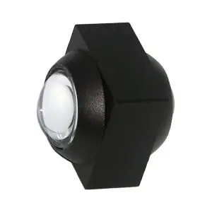 Applique Murale Led COB Double Faisceaux Corps Noir - Blanc Neutre 4000K - 5500K