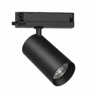 Spot LED sur Rail COB Triphasé 30W 36° Noir - Garantie 5 ans - Blanc Chaud 2300K - 3500K