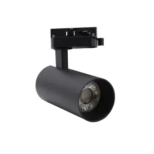 Spot LED sur Rail Monophasé CCT 20W 60° Noir - 3000K/4000K/6500K