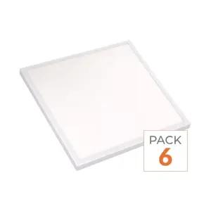 Panneau LED CCT 60x60cm BLANC 48W - 3000K/4000K/6000K - Pack de 6