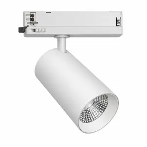 Spot LED sur Rail COB Triphasé 30W 36° Blanc - Garantie 5 ans - Blanc Chaud 2300K - 3500K