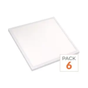 Panneau LED SLIM 29W 60x60cm 120lm/W - LED SAMSUNG - Pack de 6 - Blanc Neutre 4000K - 5500K