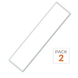Panneau LED UGR<19 36W 120x30cm - Pack de 2 - Blanc Froid 6000K - 8000K