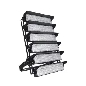 Projecteur LED Puissant Industriel 1500W 170lm/W IP66 Noir Orientable - Blanc Neutre 4000K - 5500K