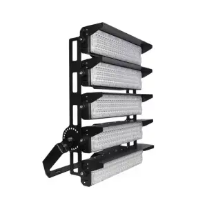 Projecteur LED Puissant Industriel 1250W 170lm/W IP66 Noir Orientable - Blanc Neutre 4000K - 5500K