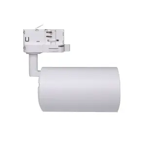 Spot LED sur Rail Triphasé CCT 30W 60° Blanc - 3000K/4000K/6500K