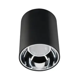 Spot LED en Saillie Applique Plafond 30W IP44 Noir - Blanc Neutre 4000K - 5500K