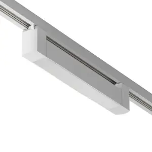 Éclairage sur Rail Linéaire Opaque Monophasé 20W 35cm Blanc - Blanc Neutre 4000K - 5500K