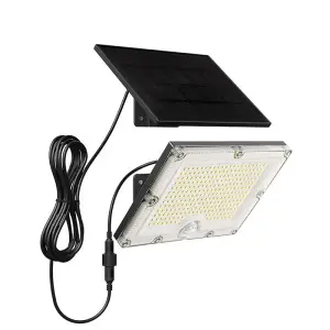 Projecteur Solaire 10W IP65 avec Détecteur de Mouvement PIR - Blanc Froid 6000K - 8000K