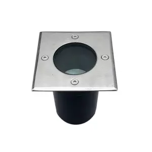 Spot LED Extérieur Encastrable Carré pour Ampoule GU10
