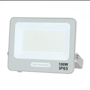 Projecteur LED SMD 100W Blanc IP65 - Câble 15cm - Blanc Neutre 4000K - 5500K
