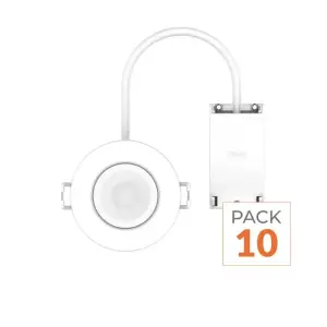 Spot LED Encastrable 6W IP65 Dimmable CCT Alu pour Salle de Bain - 3000K/4000K/6500K - Pack de 10