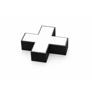 Connecteur X 10W pour Suspension Linéaire Interconnectable NOIR - Blanc Chaud 2300K - 3500K