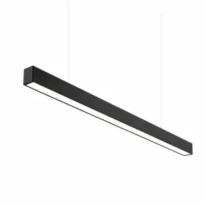 Suspension Linéaire LED 150cm 48W Interconnectable NOIR - Garantie 5 ans - Blanc Chaud 2300K - 3500K
