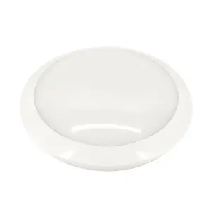 Plafonnier LED 16W Blanc Rond Détecteur de Mouvement IP66 Batterie de secours - Blanc Neutre 4000K - 5500K