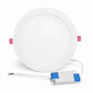 Spot LED encastrable 12W Dimmable Rond 170mm - Blanc Neutre 4000K - 5500K