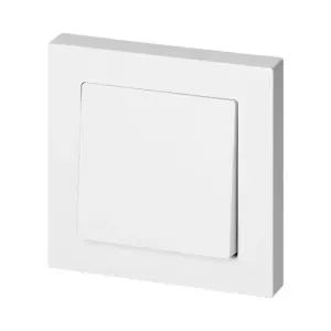 Interrupteur Simple Encastré 10A 250V + Plaque de Finition Simple - Blanc