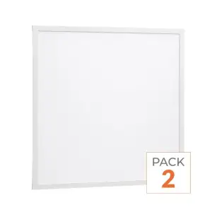 Panneau LED 36W 60x60 BLANC Dimmable 110lm/W avec Détecteur de Mouvement - Pack de 2 - Blanc Froid 6000K - 8000K