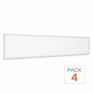 Panneau LED Slim 150x30 40W 120lm/W Sans Flicker - Pack de 4 - Blanc Froid 6000K - 8000K
