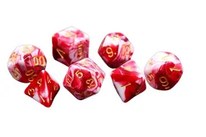 Lot de 7 dés - Cherry Cream - Epic Forge