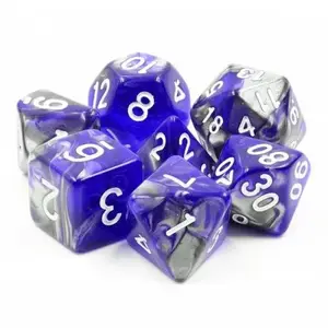 Lot de 7 dés - Cold Iron - Epic Forge