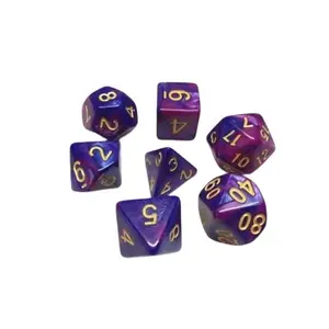 Lot de 7 dés - Fusion Bleu et Violet - Epic Forge