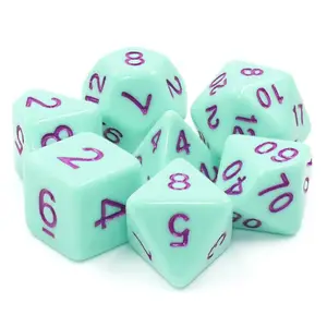 Lot de 7 dés - Rose Menthe - Epic Forge