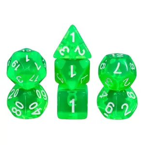 Lot de 7 dés - Gemmes vertes - Epic Forge